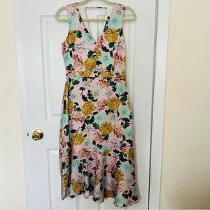 Sam Edelman floral midi dress Size 0